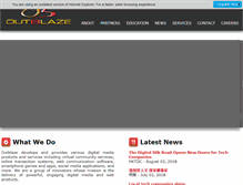 Tablet Screenshot of outblaze.com